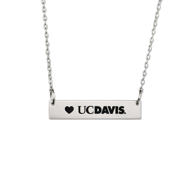 Fan Frenzy Gifts UC Davis Aggies Officially Licensed Bar Necklace