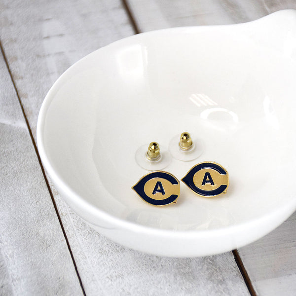 Fan Frenzy Gifts UC Davis Aggies Officially Licensed Post Earrings