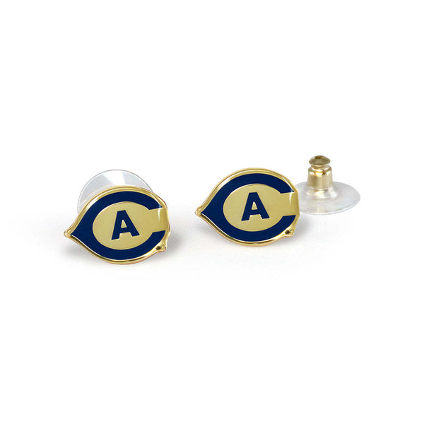 Fan Frenzy Gifts UC Davis Aggies Officially Licensed Post Earrings