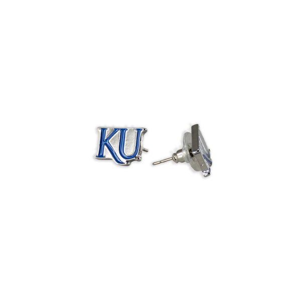 Fan Frenzy Gifts Kansas Jayhawks Officially Licensed Post Earrings