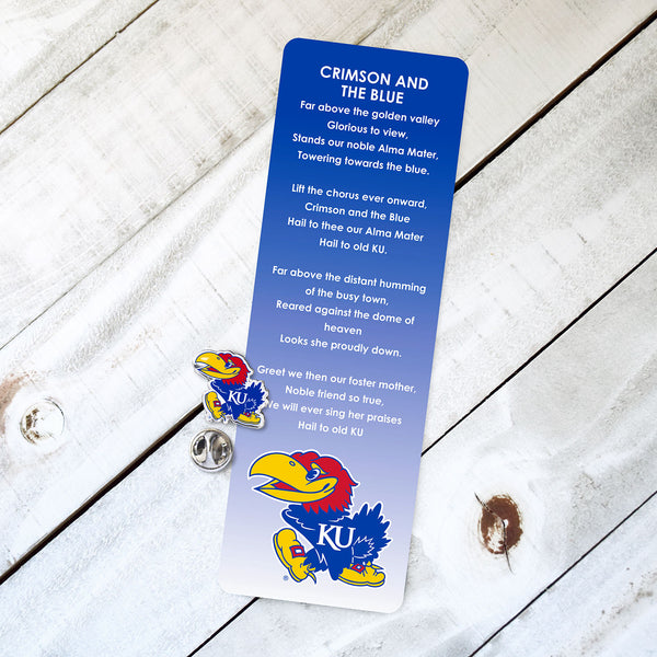Fan Frenzy Gifts Kansas Jayhawks Officially Licensed Fight Song Bookmark & Pin