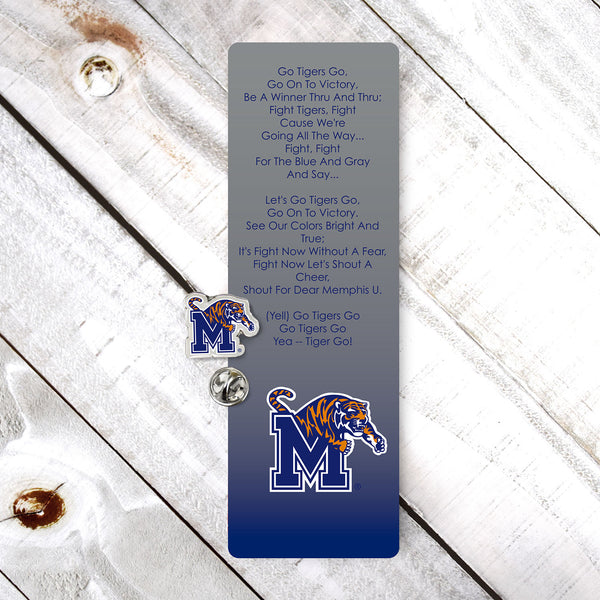 University of Memphis Tigers Bookmark and Pin