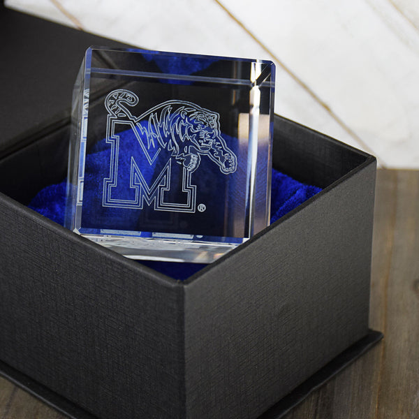 Fan Frenzy Gifts University of Memphis Tigers Crystal Cube