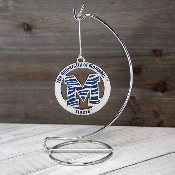 Fan Frenzy Gifts Memphis Tigers Officially Licensed Silver Ornament