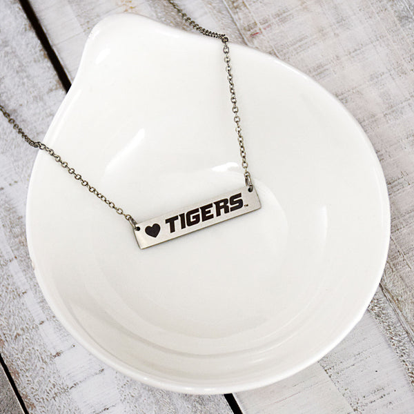 Fan Frenzy Gifts Missouri Tigers Officially Licensed Bar Necklace