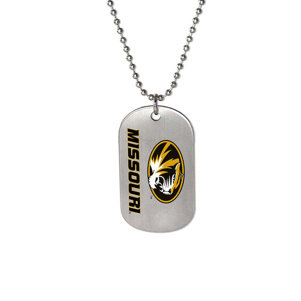 Fan Frenzy Gifts Missouri Tigers Officially Licensed Dogtag on Ball Chain