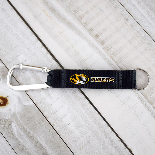Fan Frenzy Gifts Missouri Tigers Officially Licensed Lanyard Keytag