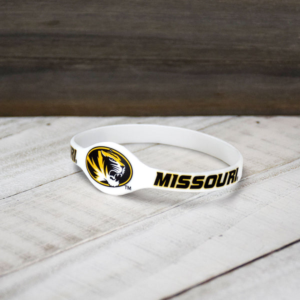 Fan Frenzy Gifts University of Missouri Tigers Silicone Bracelet