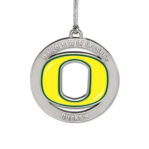 Fan Frenzy Gifts Oregon Ducks Officially Licensed Silver Ornament