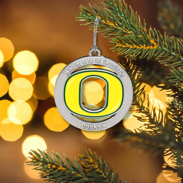 Fan Frenzy Gifts Oregon Ducks Officially Licensed Silver Ornament