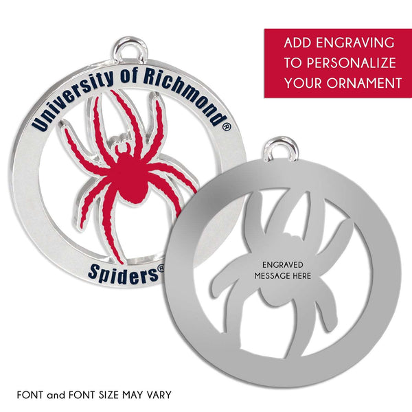 Fan Frenzy Gifts Richmond Spiders Officially Licensed Silver Ornament