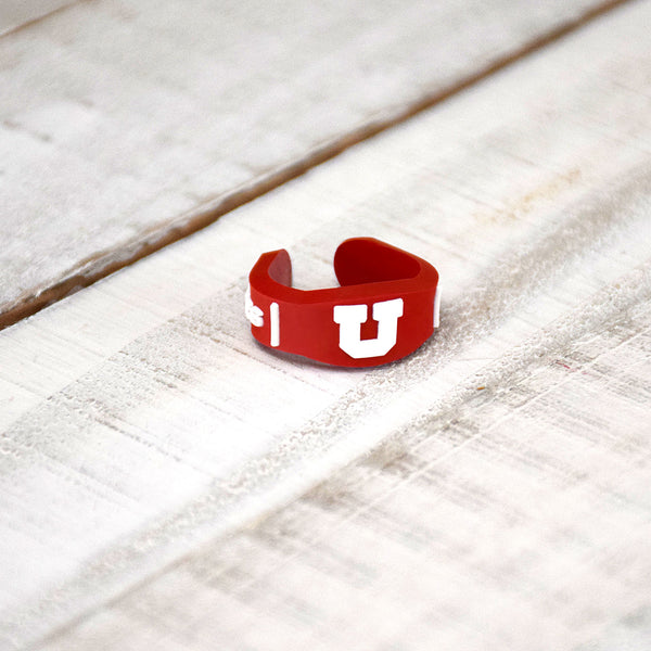 Fan Frenzy Gifts Utah Utes Officially Licensed Adjustable Ring
