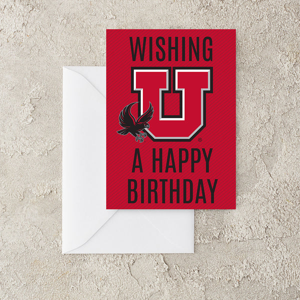 Fan Frenzy Gifts Utah Utes Officially Licensed Swoop Birthday Card