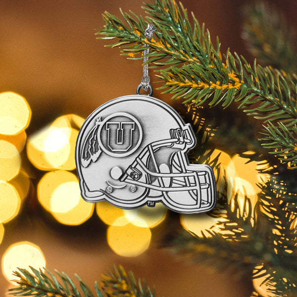 University of Utah Metal Helmet Ornament