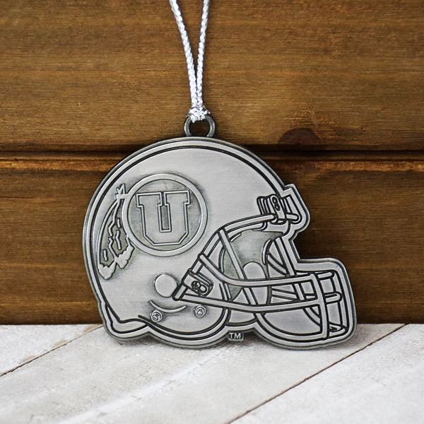 University of Utah Metal Helmet Ornament