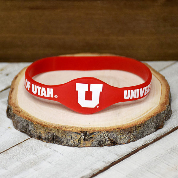 Fan Frenzy Gifts Utah Utes Officially Licensed Silicone Bracelet