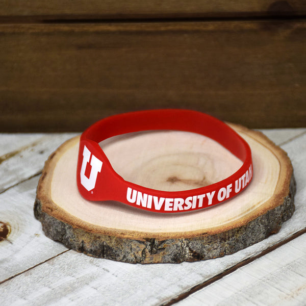 Fan Frenzy Gifts Utah Utes Officially Licensed Silicone Bracelet
