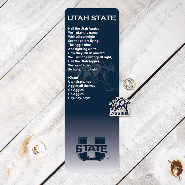 Fan Frenzy Gifts Utah State Aggies Officially Licensed Fight Song Bookmark and Pin