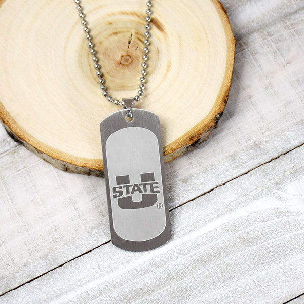 Fan Frenzy Gifts Utah State Aggies Officially Licensed Dogtag with Ball Chain