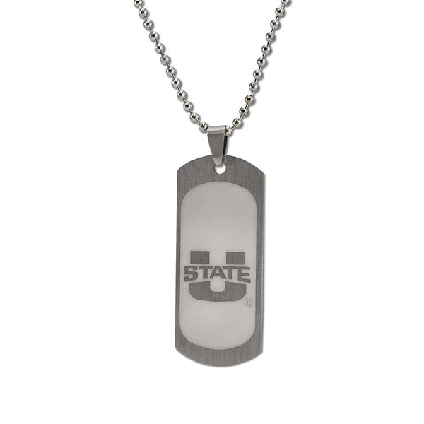 Fan Frenzy Gifts Utah State Aggies Officially Licensed Dogtag with Ball Chain