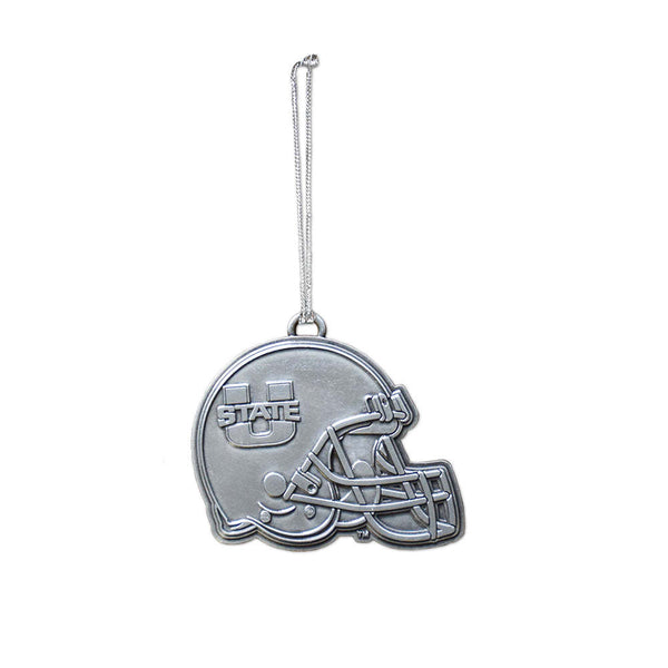 Fan Frenzy Gifts Utah State Aggies Officially Licensed Silver Helmet Ornament
