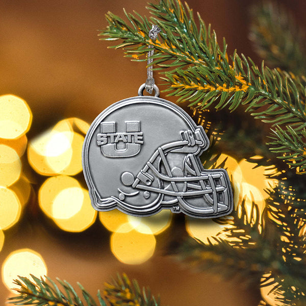 Fan Frenzy Gifts Utah State Aggies Officially Licensed Silver Helmet Ornament