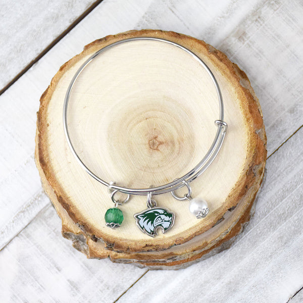 Fan Frenzy Gifts Utah Valley Wolverines UVU Officially Licensed Bangle Bracelet