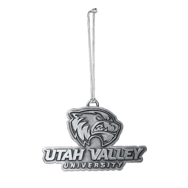 Fan Frenzy Gifts Utah Valley Wolverines UVU Officially Licensed Campus Glass Ornament