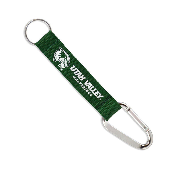 Fan Frenzy Gifts Utah Valley University UVU Wolverines Lanyard key tag key chain