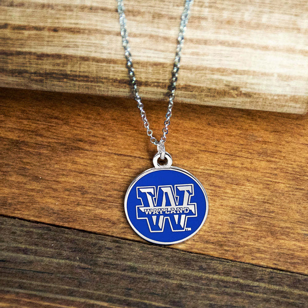 Fan Frenzy Gifts Wayland Baptist Officially Licensed Circle Necklace