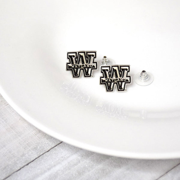 Fan Frenzy Gifts Wayland Baptist Officially Licensed Post Earrings