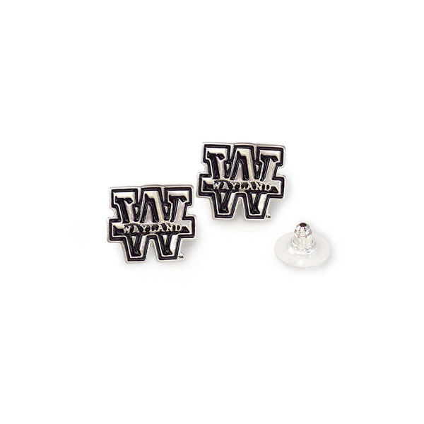 Fan Frenzy Gifts Wayland Baptist Officially Licensed Post Earrings