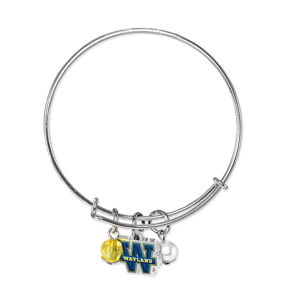 Fan Frenzy Gifts Wayland Baptist Officially Licensed Bangle Bracelet