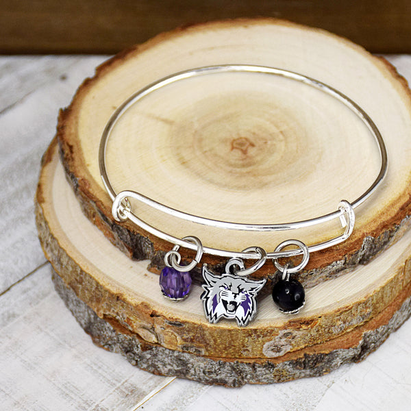 Fan Frenzy Gifts Weber State Wildcats Officially Licensed Bangle Bracelet
