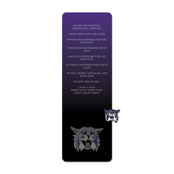 Fan Frenzy Gifts Weber State Wildcats Officially Licensed Fight Song Bookmark and Pin