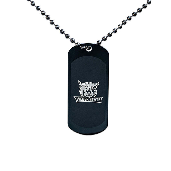 Fan Frenzy Gifts Weber State Wildcats Officially Licensed Dogtag on Ball Chain