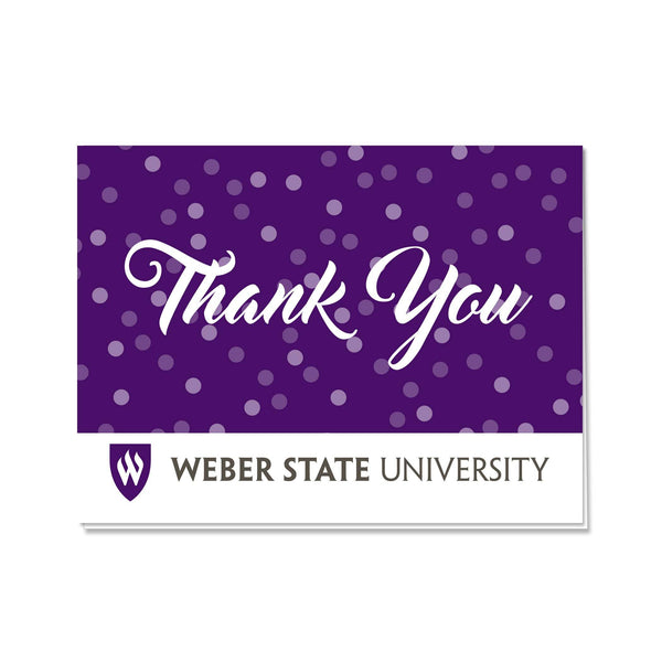 Fan Frenzy Gifts Weber State Wildcats Officially Licensed Thank You Card 10-pack