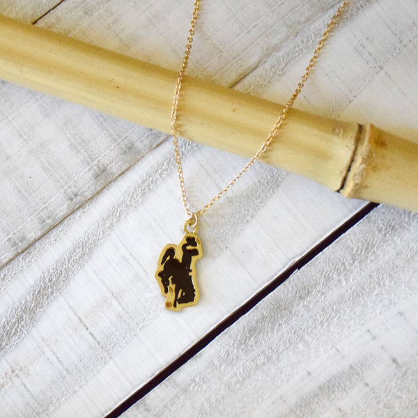 Fan Frenzy Gifts Wyoming Cowboys Licensed Fan Necklace