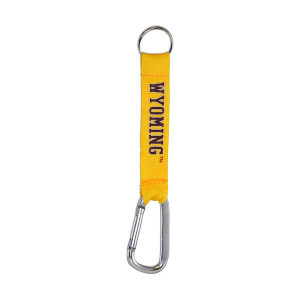 Fan Frenzy Gifts Wyoming Cowboys Licensed Lanyard Keytag