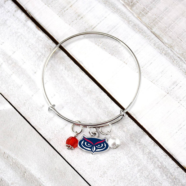 Fan Frenzy Gifts Florida Atlantic Owls Officially Licensed Bangle Bracelet
