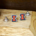 Illinois Fighting Illini Officially Licensed Post Earrings