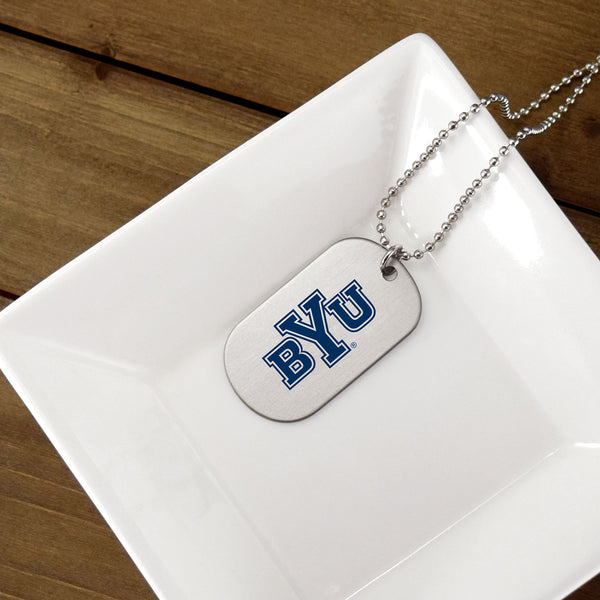 BYU Cougars Dark Blue  Dogtag by Fan Frenzy Gifts