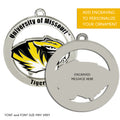 Missouri Tigers Silver Ornament by Fan Frenzy Gifts Officially Licensed NCAA