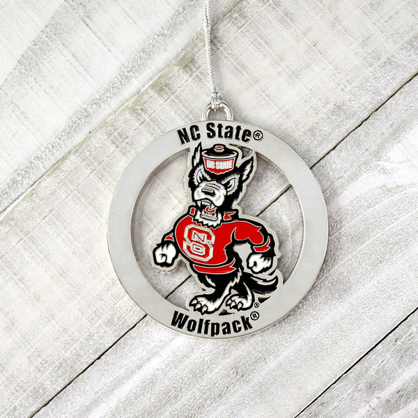 NC State University Wolf Logo Ornament by Fan Frenzy Gifts Officially Licensed NCAA 