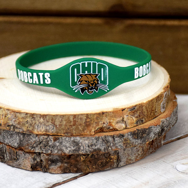University of Ohio Green Silicone Bracelet by Fan Frenzy Gifts