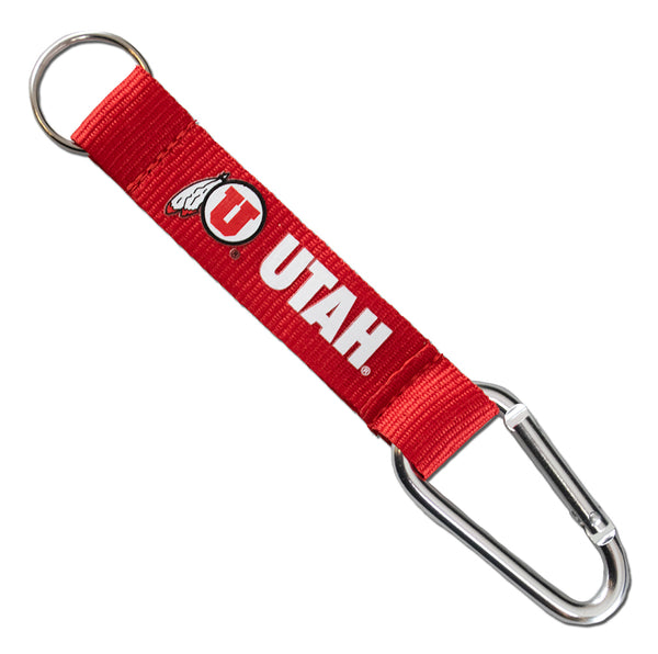 Utah Utes Red Keytag Lanyard by Fan Frenzy Gifts