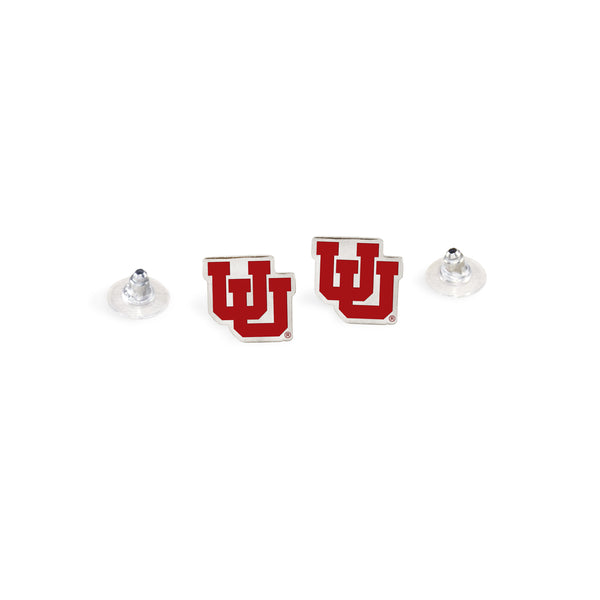 Utah Utes UofU Post Silver Earrings by Fan Frenzy Gifts