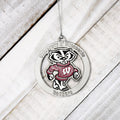 University of Wisconsin Badgers Silver Ornament by Fan Frenzy Gifts Officially Licensed NCAA