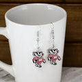 Wisconsin Badgers Dangle Earrings by Fan Frenzy Gifts