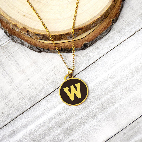 Western Michigan "W" Fan Necklace by Fan Frenzy Gifts